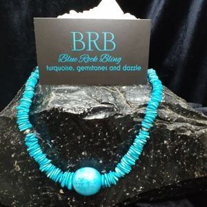 Sleeping Beauty Turquoise and Silver Necklace